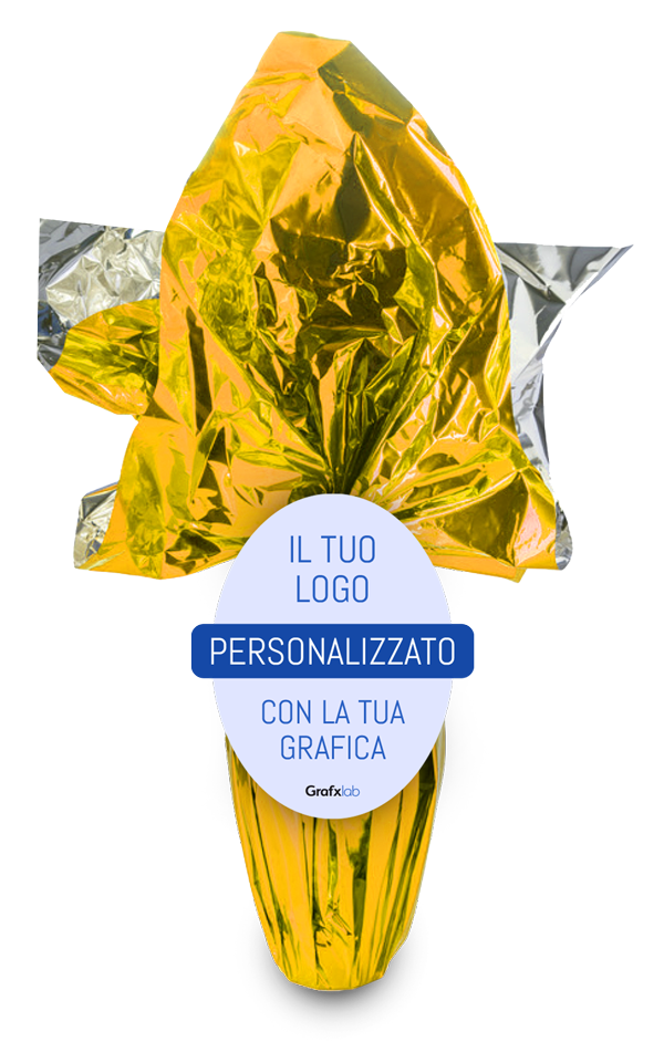 Collare, collarino personalizzato per uova di Pasqua - Raccolta fondi associazioni - Grafxlab